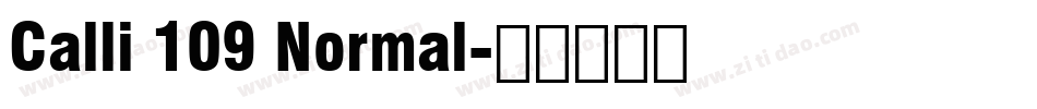 Calli 109 Normal字体转换
